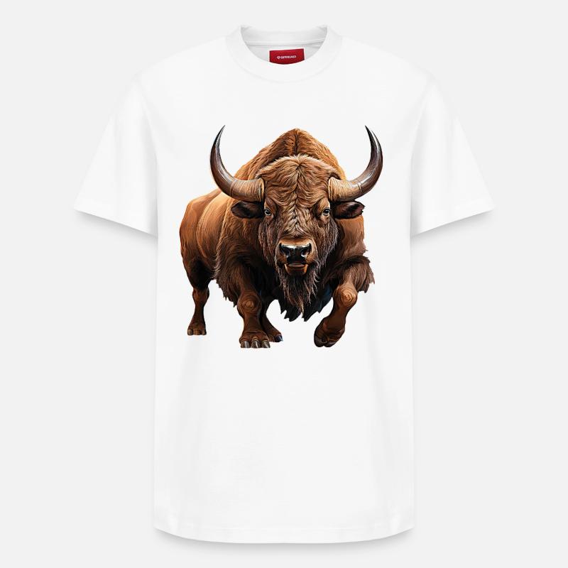 Aurochs - T-shirt unisexe décontracté en coton Supima – de SPREAD - blanc