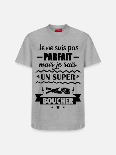 Not perfect but great butcher - Relaxed Unisex Supima Cotton T-Shirt – by SPREAD - white