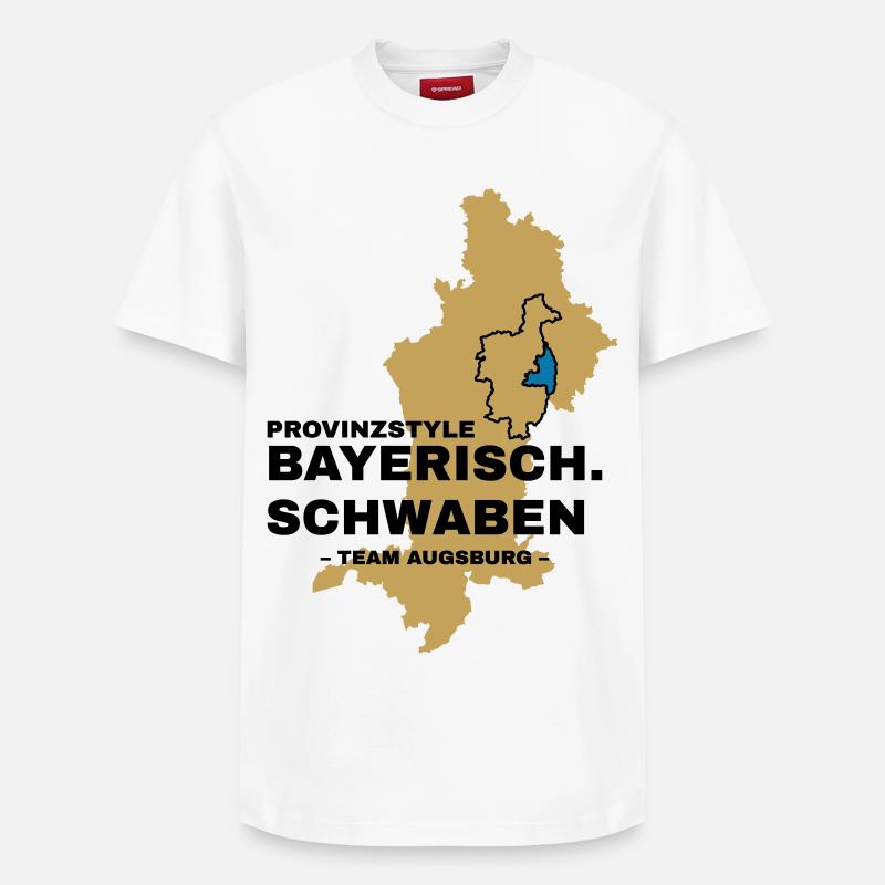 Souabe | AUGSBOURG - T-shirt unisexe décontracté en coton Supima – de SPREAD - blanc