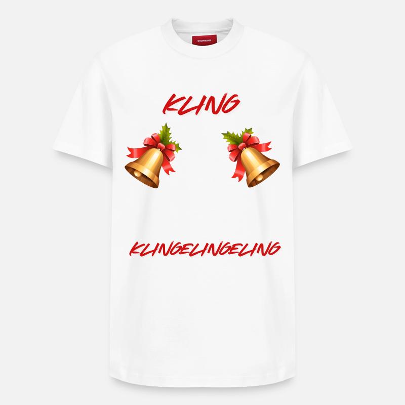Weihnachts Glöckchen - Relaxed Unisex Supima Cotton T-Shirt – von SPREAD - Weiß