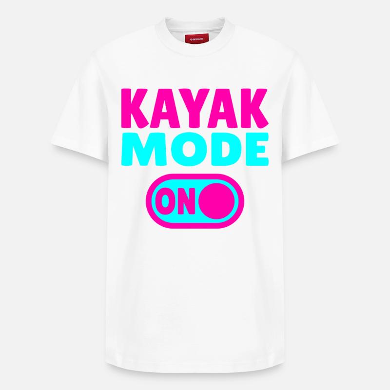 Mode kayak activé - T-shirt unisexe décontracté en coton Supima – de SPREAD - blanc