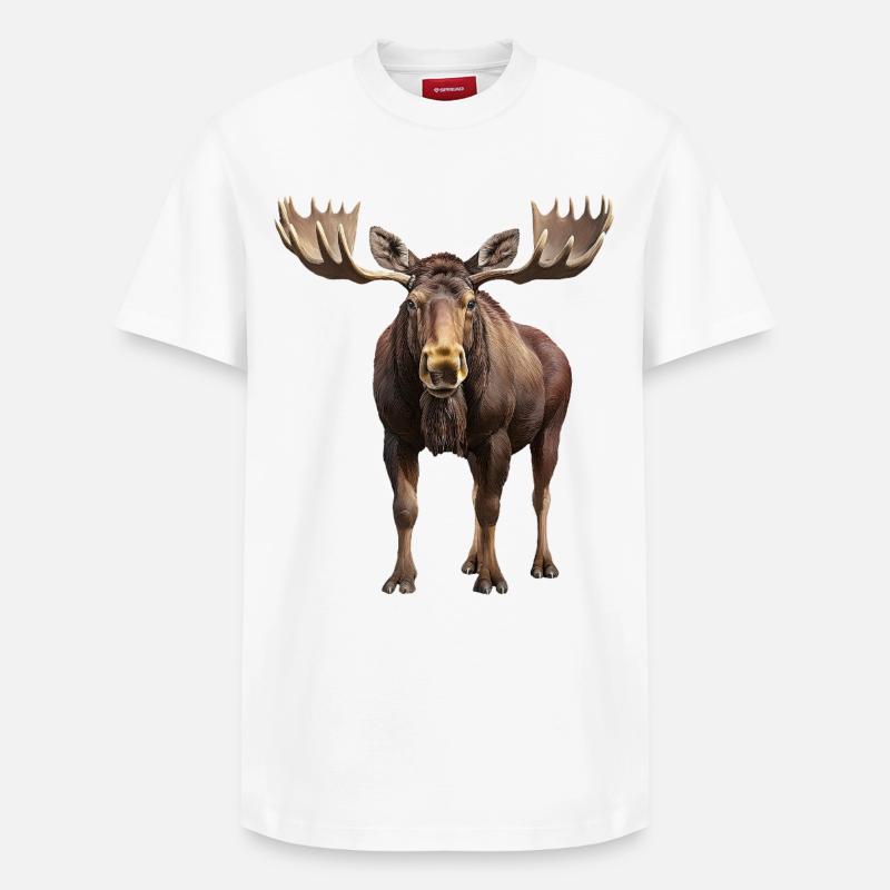 Elk - Relaxed Unisex Supima Cotton T-Shirt – by SPREAD - white