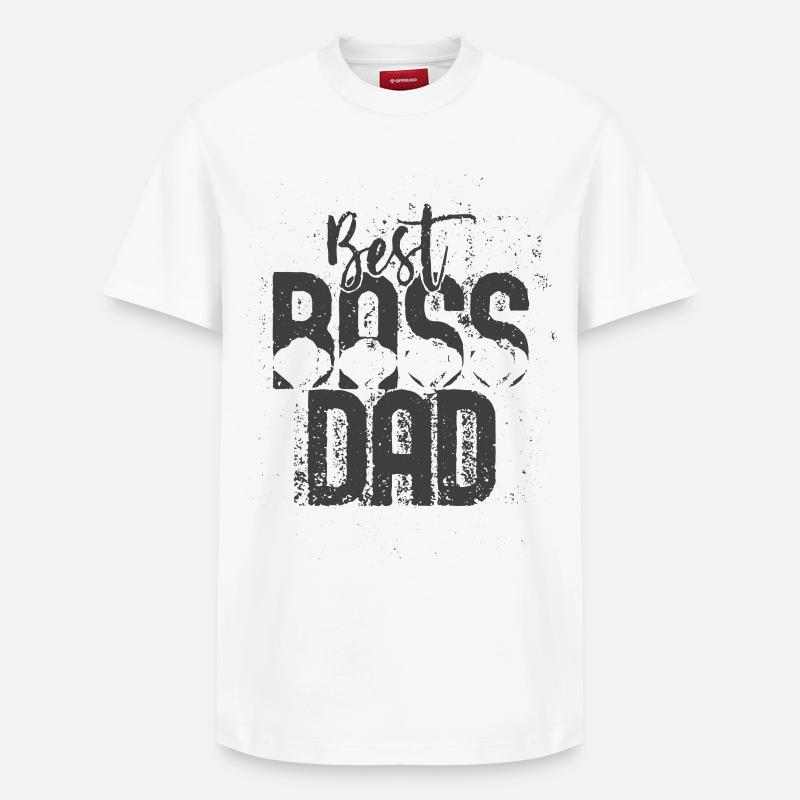 Best Dad Statement Tee - T-shirt unisexe décontracté en coton Supima – de SPREAD - blanc