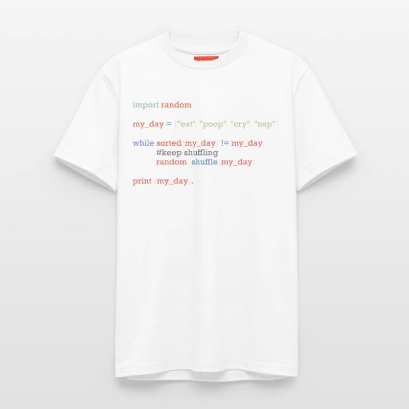 Funny python code about everyday life, baby Relaxed Unisex Supima Cotton T-Shirt – by SPREAD