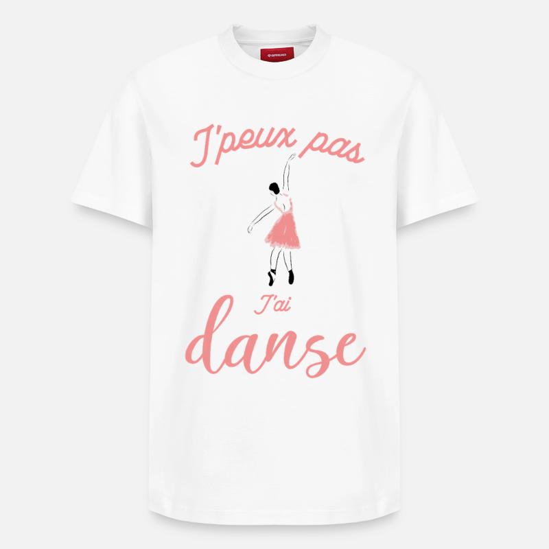 Jpeux pas J'ai Danse - T-shirt unisexe décontracté en coton Supima – de SPREAD - blanc