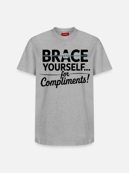 Brace Face Orthodontic Life Design  - Relaxed Unisex Supima Cotton T-Shirt – by SPREAD - white
