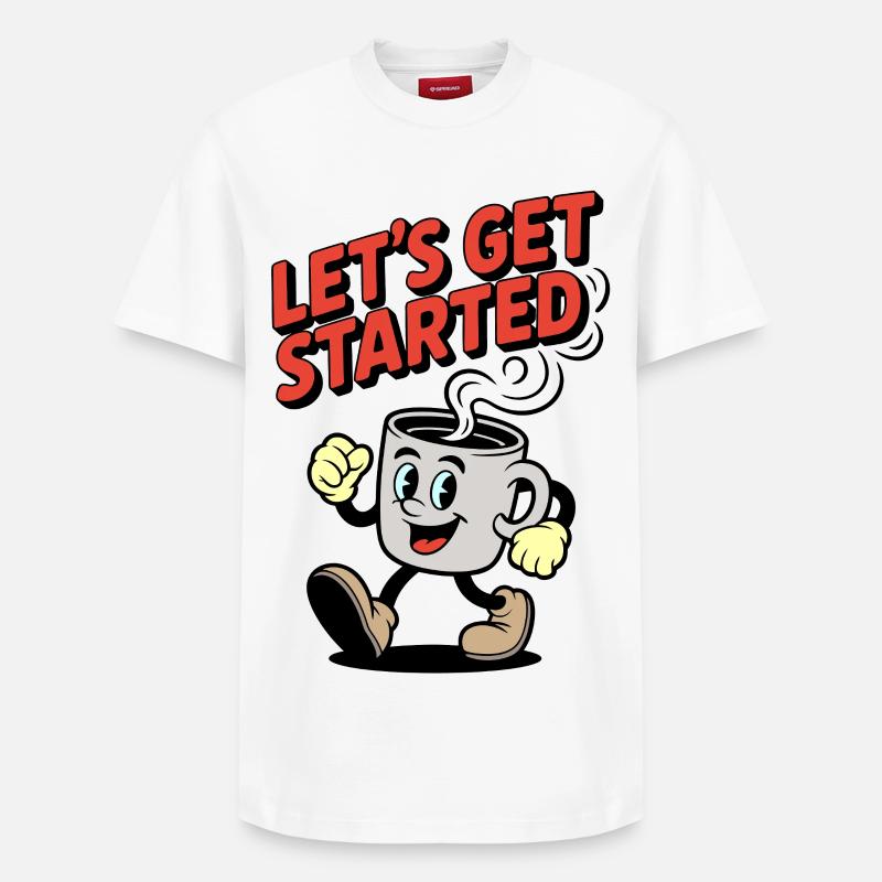 C’est parti pour Tassenheld - T-shirt unisexe décontracté en coton Supima – de SPREAD - blanc