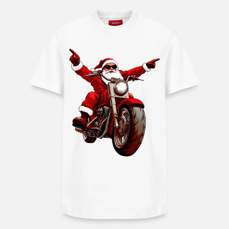 Motards de Noël - T-shirt unisexe décontracté en coton Supima – de SPREAD - blanc