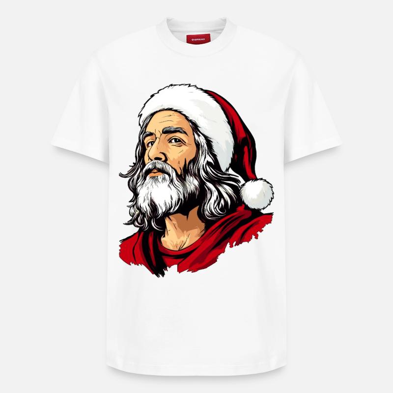 Noël Jésus - T-shirt unisexe décontracté en coton Supima – de SPREAD - blanc