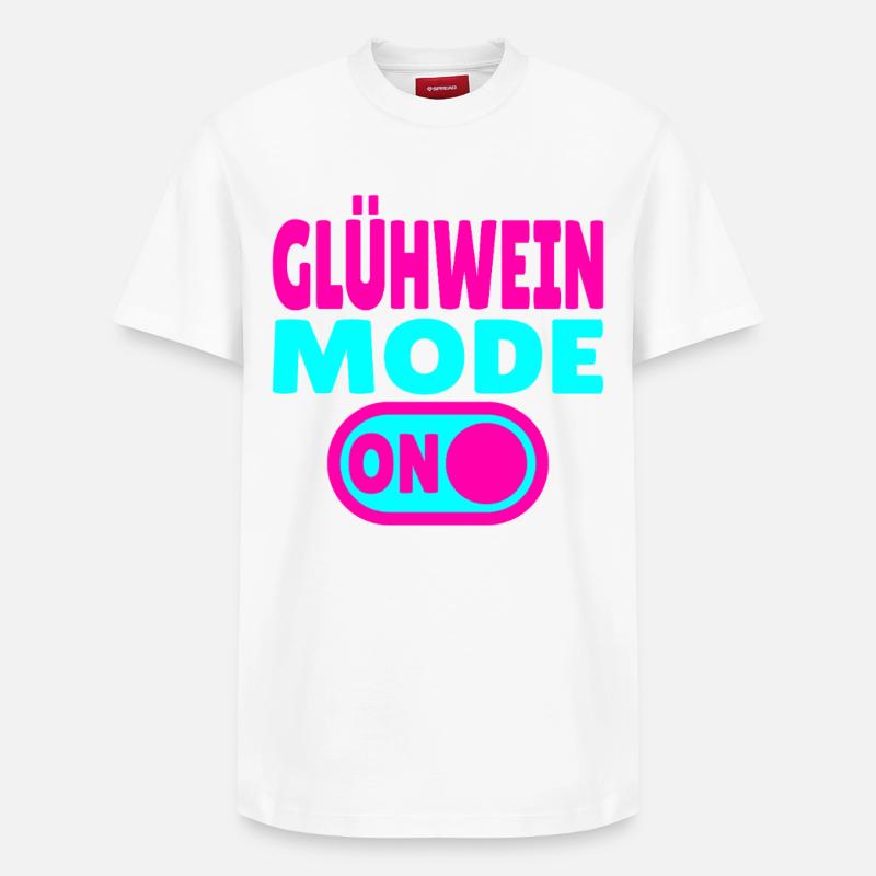 Glühwein Mode ON - T-shirt unisexe décontracté en coton Supima – de SPREAD - blanc
