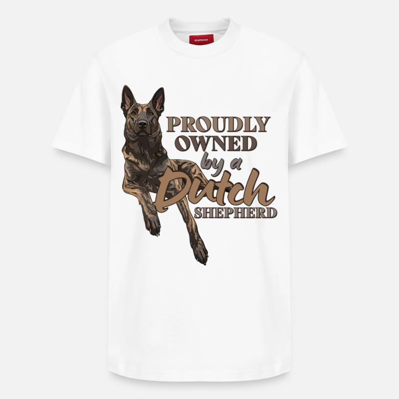 Dutch Shepherd - Dutchie - Relaxed Unisex Supima Cotton T-Shirt – by SPREAD - white