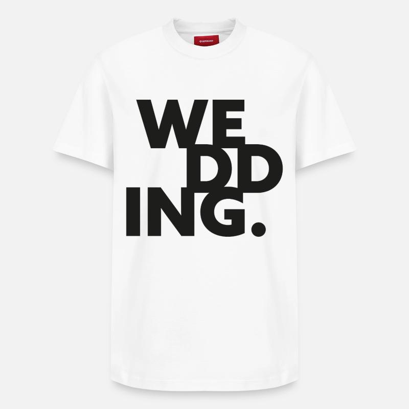 GIUDAN Berlin Collection: WEDDING - Relaxed Unisex Supima Cotton T-Shirt – von SPREAD - Weiß