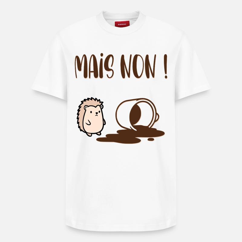Aber kein Kaffee - Relaxed Unisex Supima Cotton T-Shirt – von SPREAD - Weiß