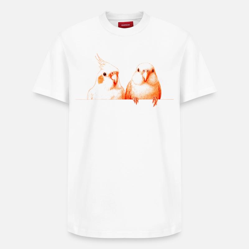 Birdies - Relaxed Unisex Supima Cotton T-Shirt – von SPREAD - Weiß