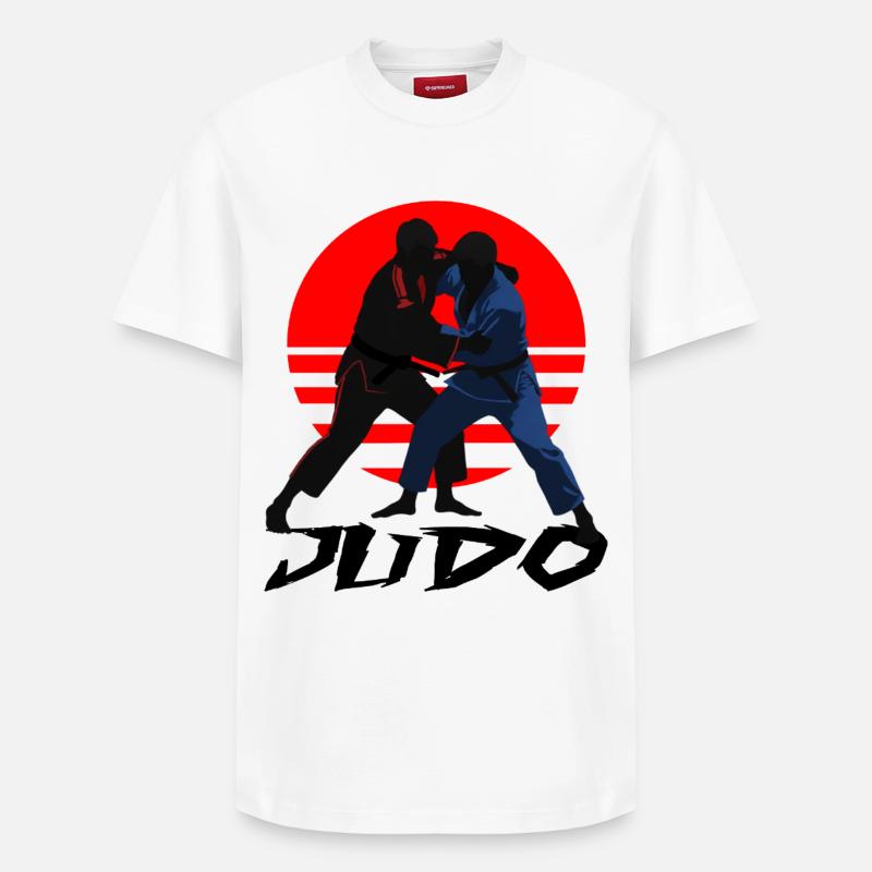 Judo - T-shirt unisexe décontracté en coton Supima – de SPREAD - blanc