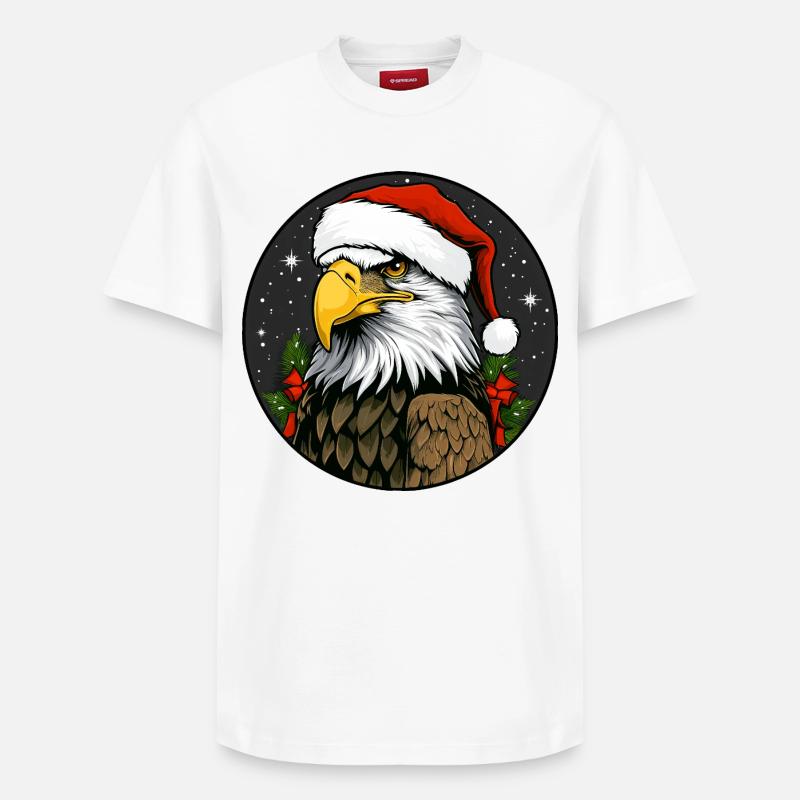 Noël de l’aigle - T-shirt unisexe décontracté en coton Supima – de SPREAD - blanc