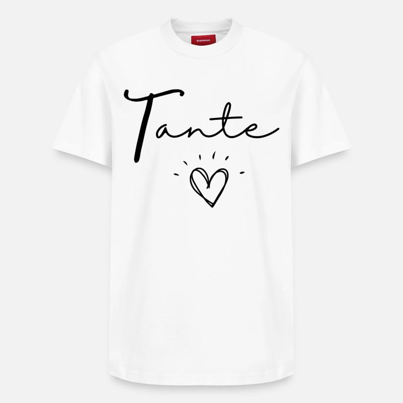 tante - T-shirt unisexe décontracté en coton Supima – de SPREAD - blanc
