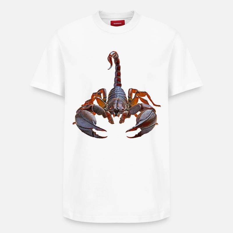 Scorpion - T-shirt unisexe décontracté en coton Supima – de SPREAD - blanc
