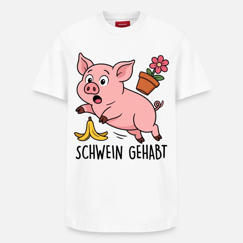 COCHON - T-shirt unisexe décontracté en coton Supima – de SPREAD - blanc