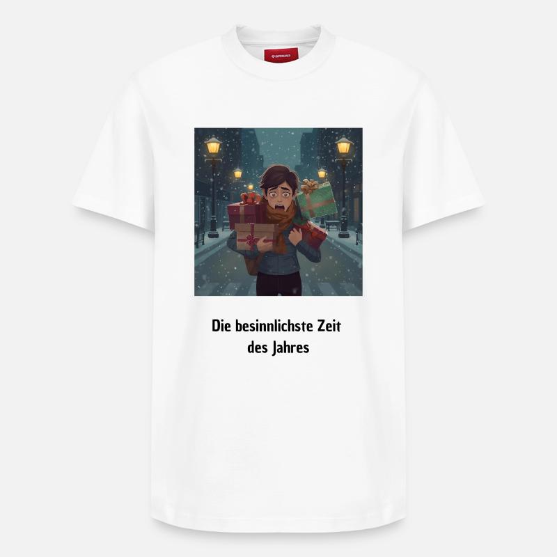 Joyeux Noël - T-shirt unisexe décontracté en coton Supima – de SPREAD - blanc