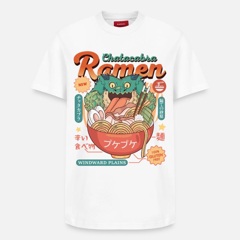 Ramen chasseurs - T-shirt unisexe décontracté en coton Supima – de SPREAD - blanc