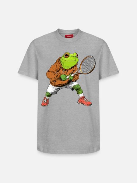 Frösche Tennis - Relaxed Unisex Supima Cotton T-Shirt – von SPREAD - Weiß