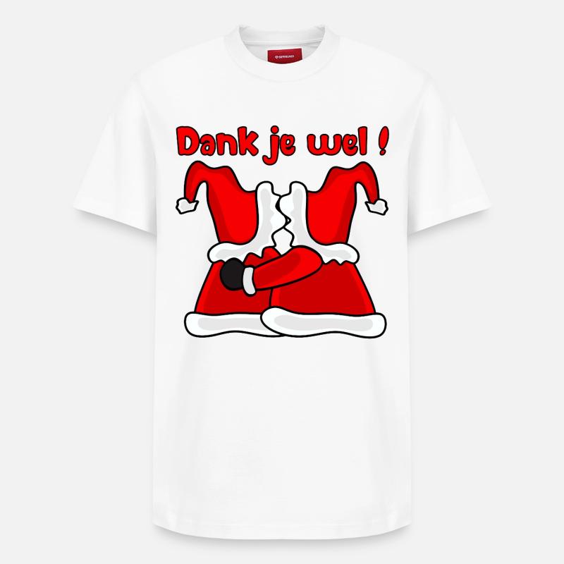 Danke, Weihnachtsmann - Relaxed Unisex Supima Cotton T-Shirt – von SPREAD - Weiß