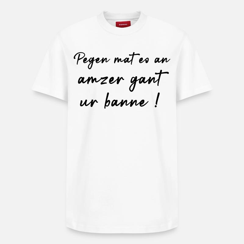 Mach dir einen Bann! - Relaxed Unisex Supima Cotton T-Shirt – von SPREAD - Weiß