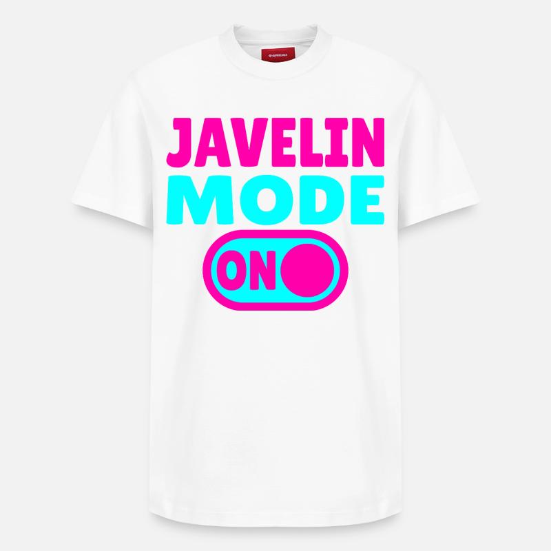Mode Javelot ACTIVÉ - Lancer de Javelot - T-shirt unisexe décontracté en coton Supima – de SPREAD - blanc