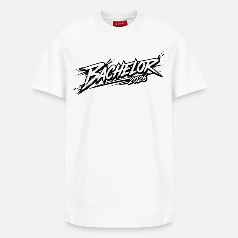 Baccalauréat 2026 - T-shirt unisexe décontracté en coton Supima – de SPREAD - blanc