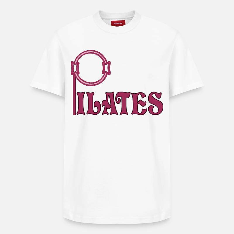 Pilates Ring Sport - T-shirt unisexe décontracté en coton Supima – de SPREAD - blanc