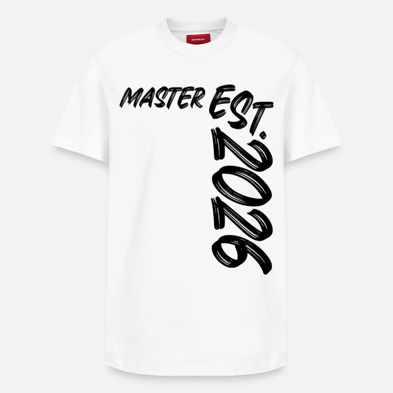 Master Est. 2026 - Relaxed Unisex Supima Cotton T-Shirt – by SPREAD - white