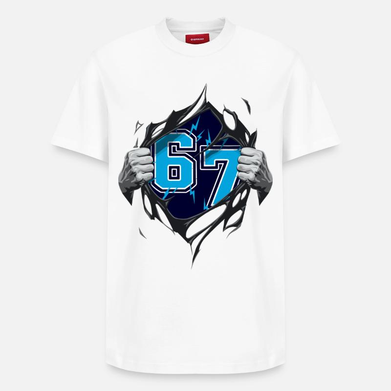 67 - T-shirt unisexe décontracté en coton Supima – de SPREAD - blanc
