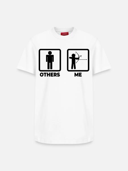 Funny archer - Relaxed Unisex Supima Cotton T-Shirt – by SPREAD - white