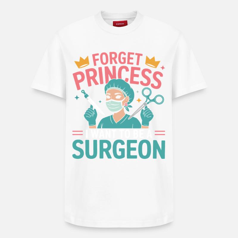 Je veux devenir chirurgien - T-shirt unisexe décontracté en coton Supima – de SPREAD - blanc