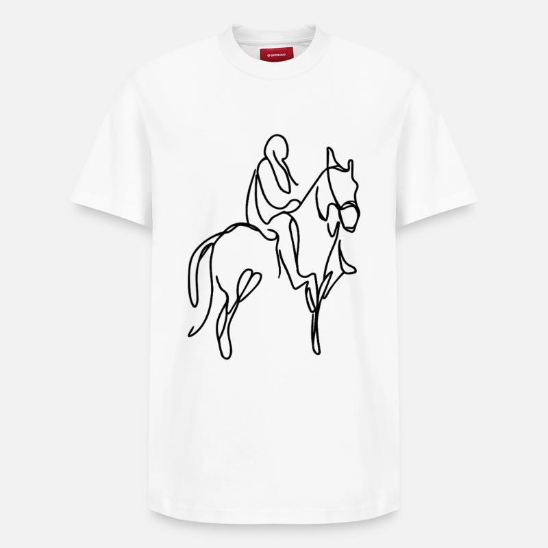 Tab Drawing - Relaxed Unisex Supima Cotton T-Shirt – by SPREAD - white