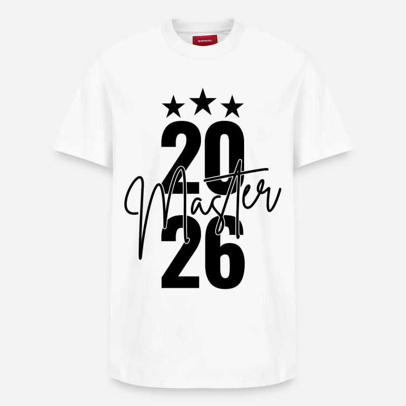 Master 2026 - Relaxed Unisex Supima Cotton T-Shirt – von SPREAD - Weiß
