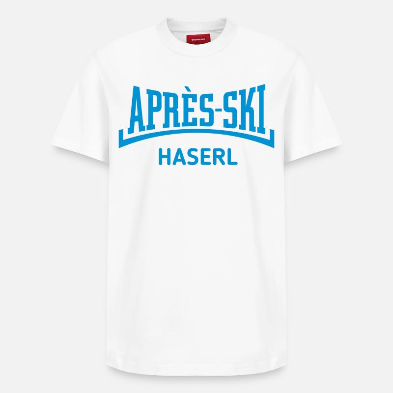 Après-ski bunny (Skihase / Konkav / Blue) - T-shirt unisexe décontracté en coton Supima – de SPREAD - blanc