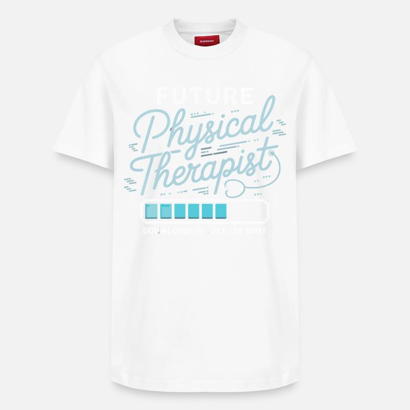 FuturePhysiothérapeute Design - T-shirt unisexe décontracté en coton Supima – de SPREAD - blanc
