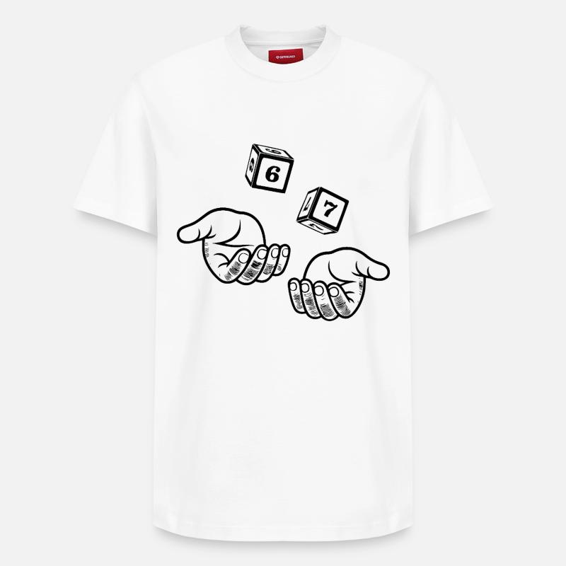 67 Six Seven - Relaxed Unisex Supima Cotton T-Shirt – by SPREAD - white