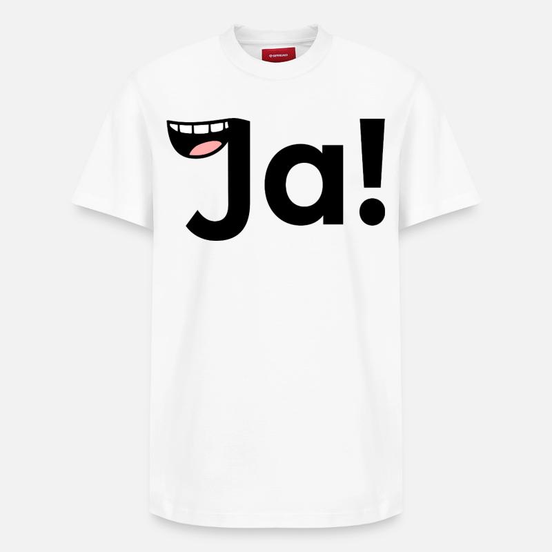 Positive Antwort JA - Relaxed Unisex Supima Cotton T-Shirt – von SPREAD - Weiß