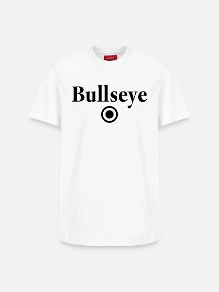 Bullseye Darts Professional Bull's Eye Outfit - Relaxed Unisex Supima Cotton T-Shirt – by SPREAD - white