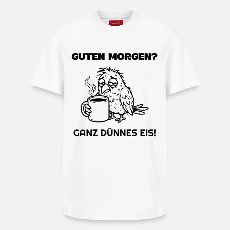 Bonjour. Glace très fine. - T-shirt unisexe décontracté en coton Supima – de SPREAD - blanc