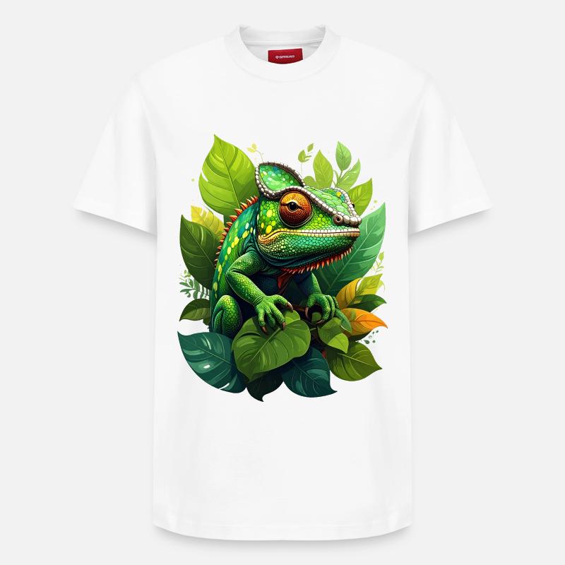 caméléon - T-shirt unisexe décontracté en coton Supima – de SPREAD - blanc