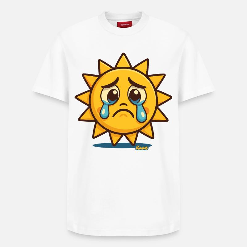 Soleils en larmes - T-shirt unisexe décontracté en coton Supima – de SPREAD - blanc