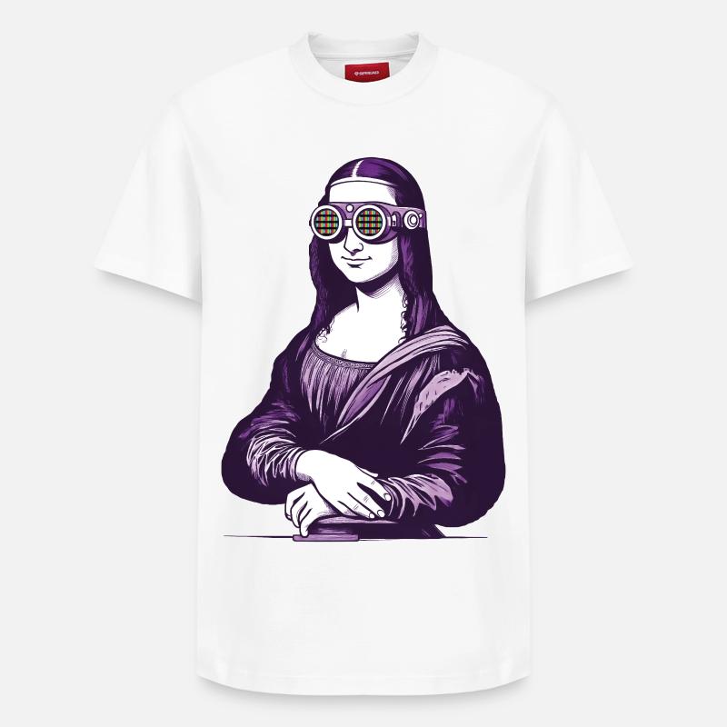 MONA iA – Geek & Sci-Fi - Relaxed Unisex Supima Cotton T-Shirt – von SPREAD - Weiß