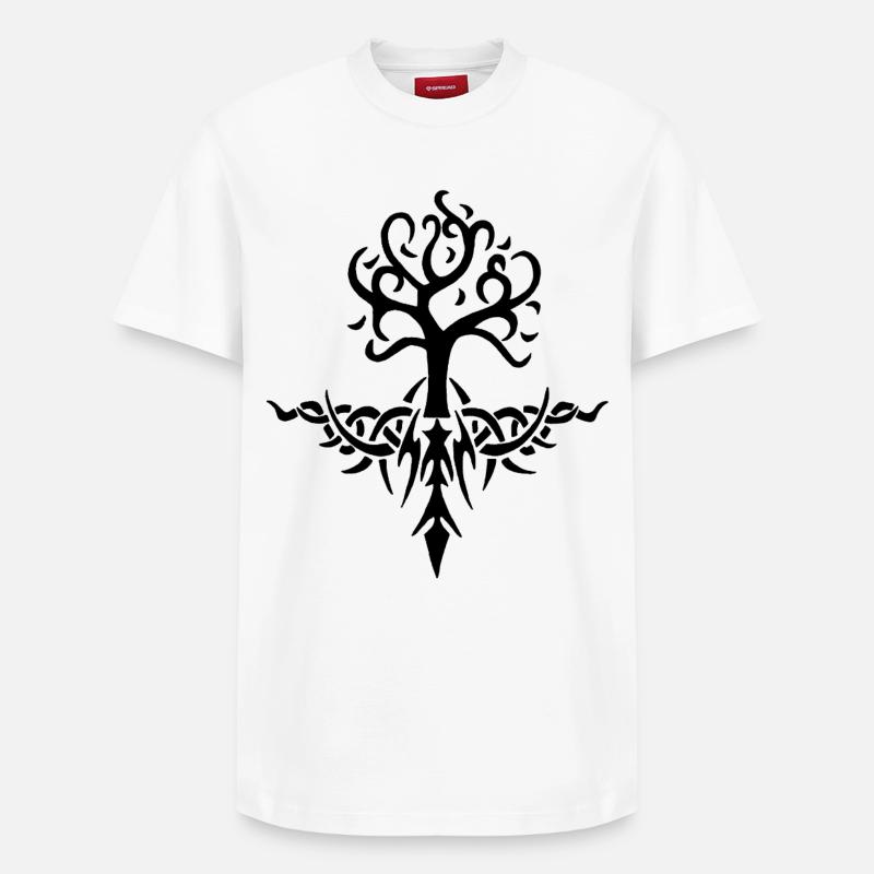 Arbre épineux noir - T-shirt unisexe décontracté en coton Supima – de SPREAD - blanc