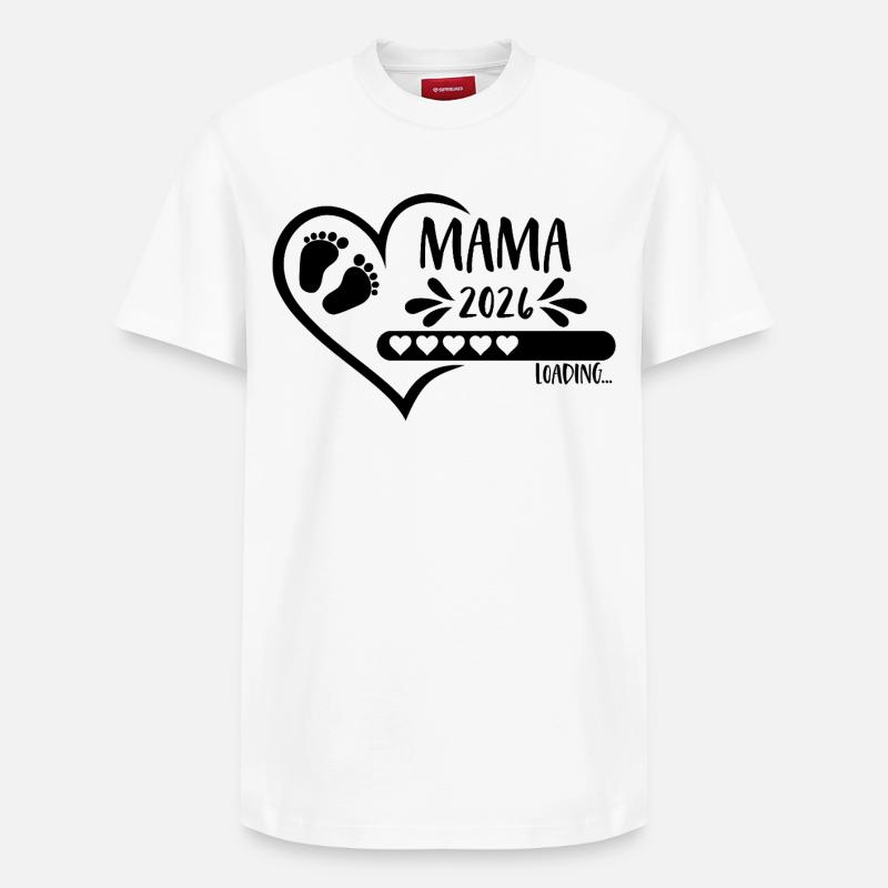 Mama 2026 loading - Relaxed Unisex Supima Cotton T-Shirt – von SPREAD - Weiß