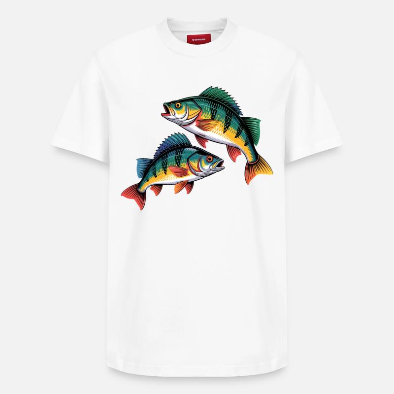 deux perches - T-shirt unisexe décontracté en coton Supima – de SPREAD - blanc