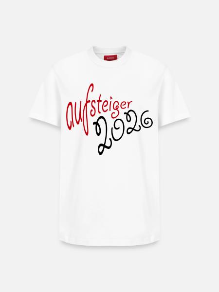 Aufsteiger 2026 Aufstieg - Relaxed Unisex Supima Cotton T-Shirt – von SPREAD - Weiß